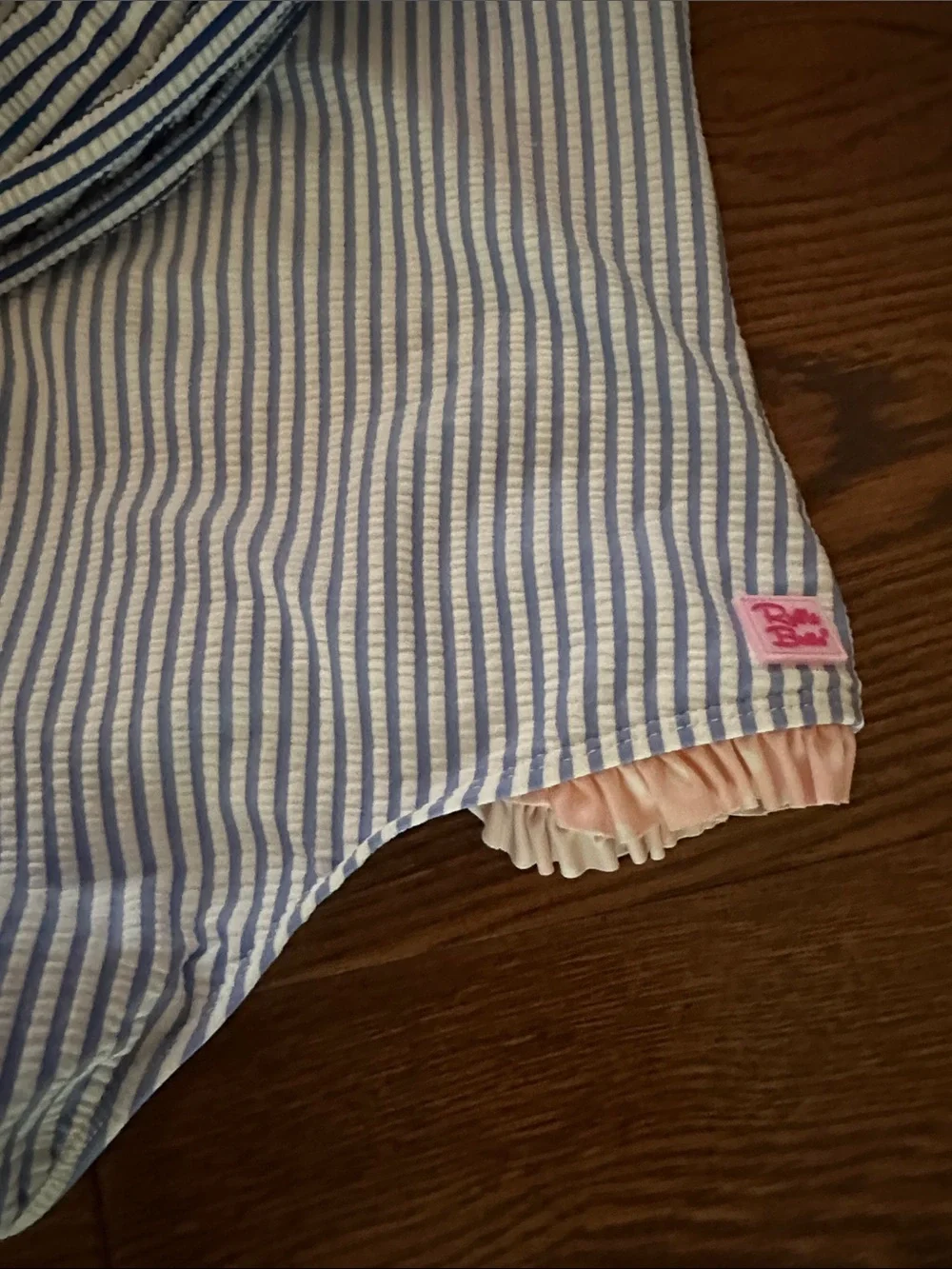 RuffleButts Girls Stripe Long-Sleeve Swim Set SPF 50